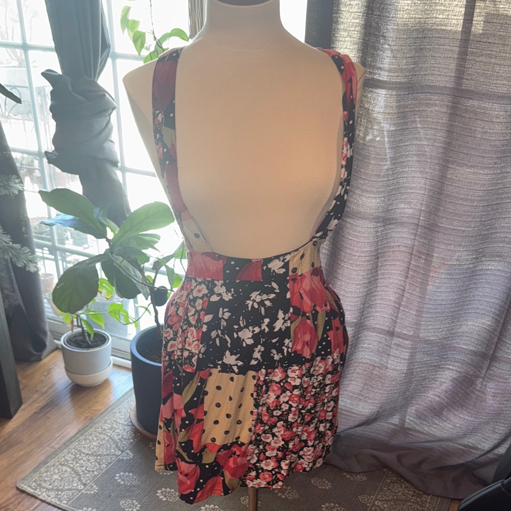 Urban Outfitters Floral Patchwork A-Line Skirt